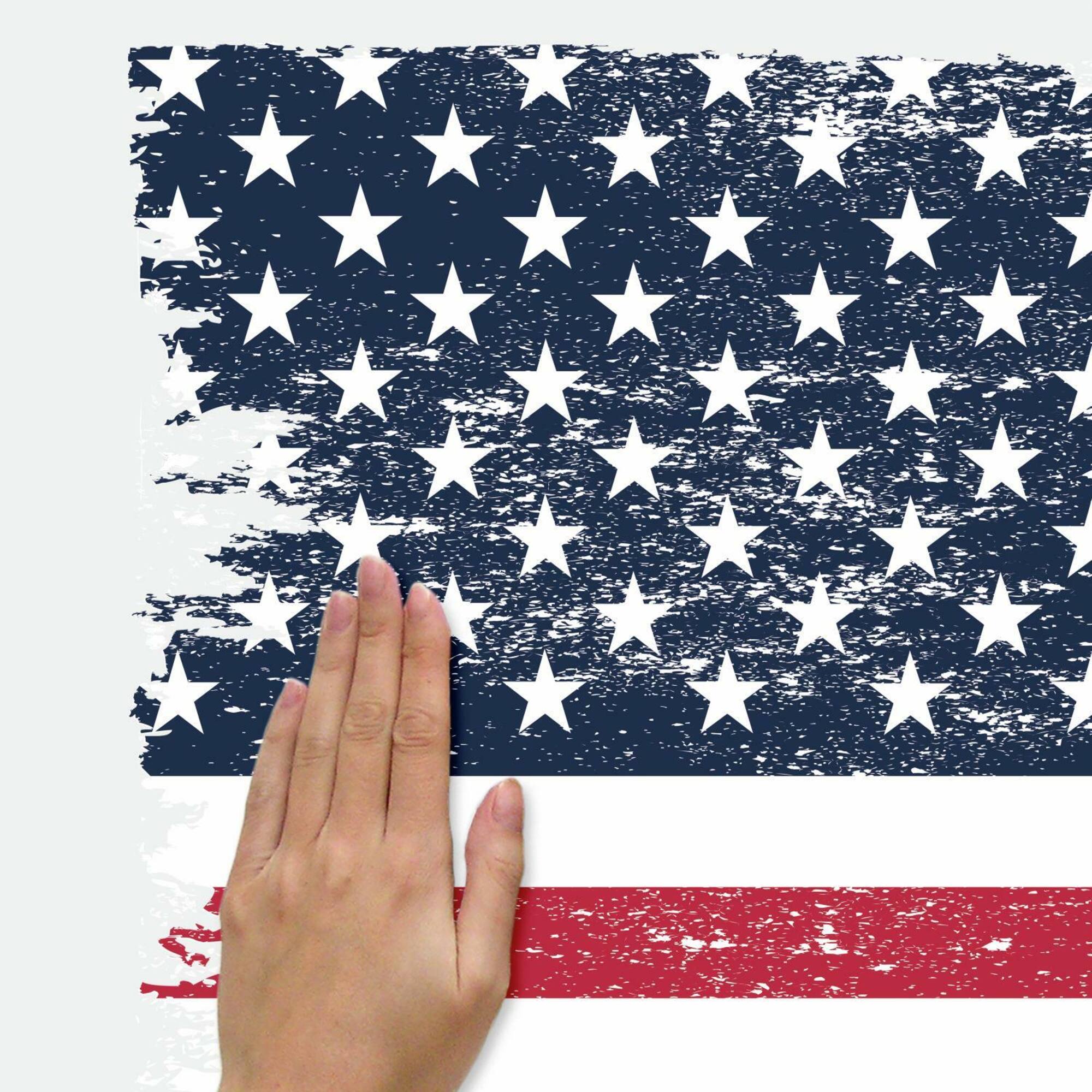 RoomMates Distressed American Flag Giant Peel & Stick Decal